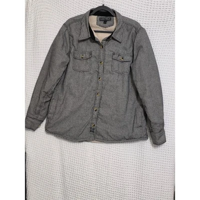 Lincoln Outfitters Para Hombres Sherpa Forrado Pata de Gallo Franela Camisa Chaqueta XL Cálida Foto 1 de 4