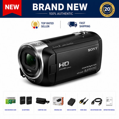 JVC Compact VHS Camcorder GR-AX230U OPTICAL 22X w Charger & 1
