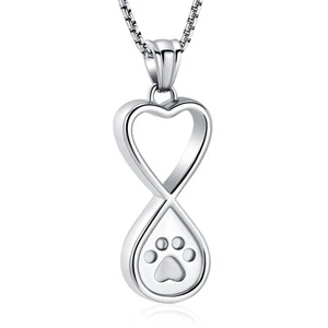Infinity Love Pet Cremation Jewelry for Ashes of Dog/Cat Funeral Keepsake Urn... - Picture 1 of 7