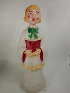 Vintage Empire Blasform Chor Mädchen beleuchtet Weihnachten singend Caroler 30" groß - Bild 1 von 4