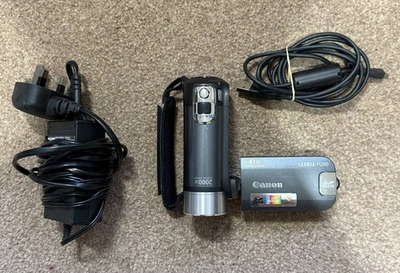 Canon Legria FS200 Grey 41x zoom Digital Camcorder + Charging Cable - Tested - Image 1 of 4