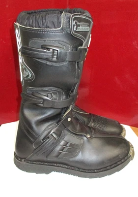 Botas de motocicleta de cuero con puntas de metal blindadas Thor Evolution para hombre MX talla 6 usadas en excelente estado Foto 1 de 4