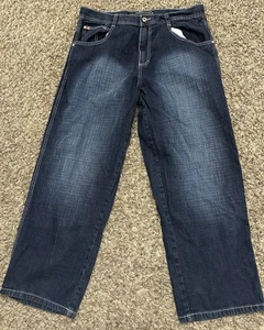 VTG Y2K Southpole 3180 Jeans Wide Leg Red Tab Baggy Skater Mens 38x30 - Picture 1 of 6