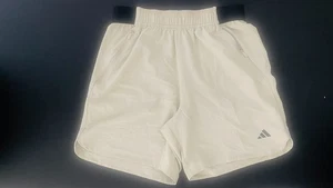 adidas mens size Small 7" inseam beige training shorts - Picture 1 of 4