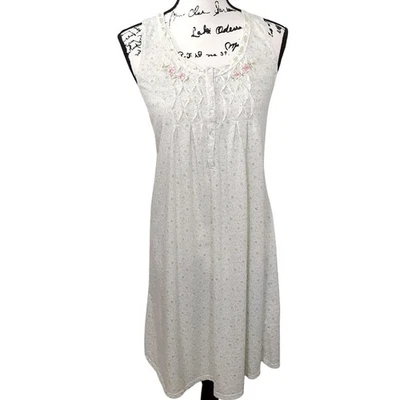 Secret сокровища со сборками ночное платье Ditsy цветочный ночная рубашка дом платье женщин L - Изображение 1 из 4