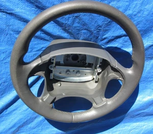 97-00 Volvo OEM C70 S70 R V70R Gray Leather Steering Wheel Thumb Bumps - Picture 1 of 14