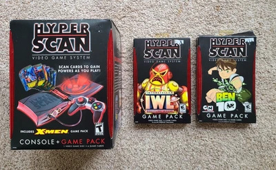 Hyper Scan System Complete with 3 Games X-Men, Ben 10, & IWL! Vintage & Rare! - Image 1 of 4