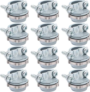 12Pcs 1/2Inch Clamp Type Cable Connectors for Metallic Conduit Protect Cables Si - Picture 1 of 12