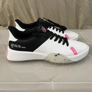 Size 8 - Men's G/FORE G.112 Stippled Sole Golf Shoes GMF000025-S/ONX Snow/Onyx - Picture 1 of 9