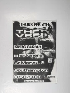 The VSS Flyer Original Smug Pariah The Joiners Southampton Circa 1990s - Picture 1 of 12