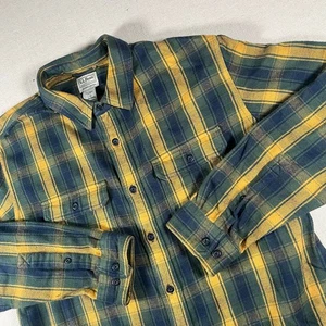 L.L. Camisa Bean de Franela Pesada Manga Larga Para Hombre Grande Ligeramente Ajustada Informal - Imagen 1 de 7