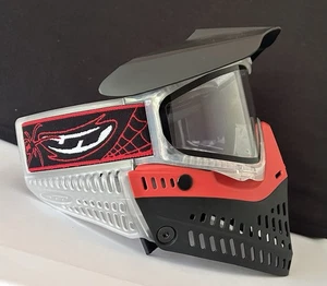 NEW JT Proflex Paintball Mask Goggle Clear ICE Liquid Garnet Red Black - Picture 1 of 2