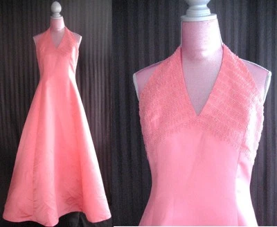 Delaru коралл с бретелью через шею выпускного вечера подружки невесты платье официальный вечеринки платье размер 13 14  - Изображение 1 из 4