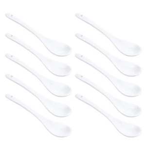 10 Pcs Mixing Spoons Tablespoon Set Ceramic Coffee Child Small Stirring Hot Tea - Picture 1 of 12