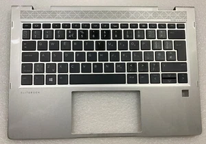 HP EliteBook x360 830 G5 G6 L56442-031 Palmrest English +UK Sticker Keyboard NEW - Picture 1 of 6