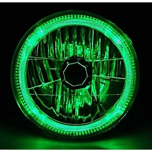 Anillo halo LED verde halógeno 7" H6024 / 6014 bombilla ojo ángel faro - Imagen 1 de 7