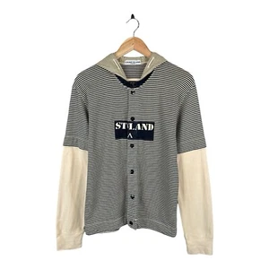 Sudadera con capucha a presión vintage años 90 STONE ISLAND cebra talla S - Imagen 1 de 14