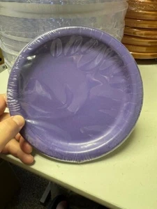 Purple 6-7/8" Paper Plates 24ct. Tableware & Party Supplies New!!! - Picture 1 of 2
