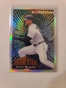 2022 Topps Finest Cornerstone Insert Austin Meadows #94FC-AM Detroit Tigers - Picture 1 of 1