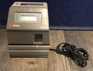 Patriot Simplex Model 1602 Wall Mount Digital Employee Time Clock Working Japan - Picture 1 of 12