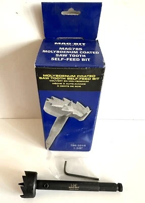 MAG-BIT 1-3/8" SELF-FEED BIT MAG 785 SAW TOOTH SELFFEED DRILL BIT 785-2216 - Image 1 of 4