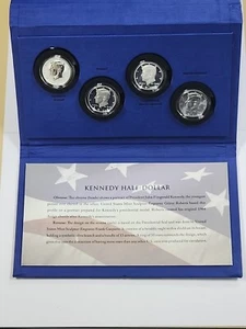 2014 Silver Kennedy 50th Anniversary 4-Coin Half Dollar Full Set. - Picture 1 of 3