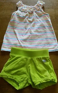 Oshkosh B Gosh girls 3-6 mos shorts outfit, pretty! - Picture 1 of 6