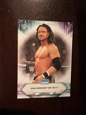 2021 Topps WWE #7 - John Morrison def Big E - Image 1 of 2