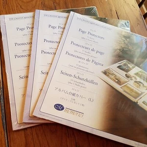 CREATIVE MEMORIES 3 PACKS 12 X 12 SCRAPBOOK PAGE PROTECTORS 15 SHEETS + 1 NEW - Picture 1 of 1