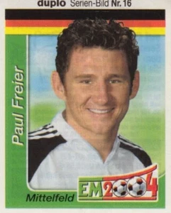 Ferrero Teamsticker Fußball EURO 2004 Nr. 16 Paul Freier Portrait Sammelbild NEU - Picture 1 of 2