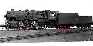 25CC657 RP WESTERN MARYLAND RAILROAD 2-8-0 LOCO #850 DE BALDWIN NEGATIVO - Imagen 1 de 1