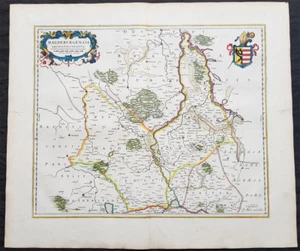1650 Joan Blaeu Antique Map of Archbishopric of Madenburg Saxony-Anhalt, Germany - Picture 1 of 4