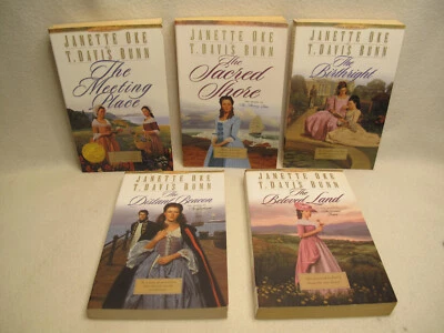 Lot Of 5 Books~Christian~Historical~Family~Song of Acadia~Janette Oke~D.Bunn 1-5 Foto 1 de 4
