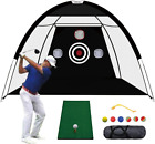 Golf Net, 10X7Ft Golf Nets for Backyard Driving, Golf Practice Net with Golf Mat
