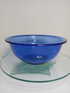 Pyrex Blue Glass Mixing Bowl 8" Diameter