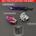 So Cool Dark Star Saber Weapon Set Upgrade Kits For TFP Commander Megatrn