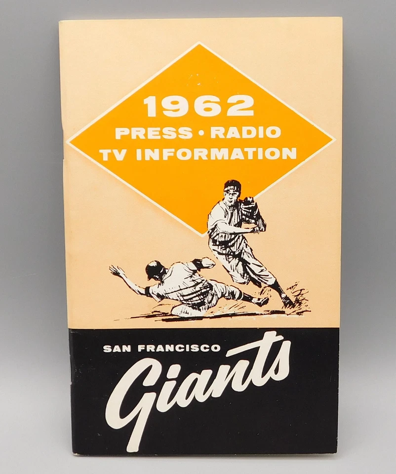 1962 San Francisco Giants Media Guide Booklet ~ Press Radio TV Information - Image 1 of 4