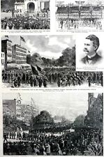 Grand Army Republic Reunion 1892 WEISSERT WILLARD'S HOTEL VETERANS Matted Print