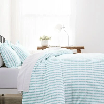 3PC Duvet Cover Set Rugged Stripes with Matching Shams By Kaycie Gray Fashion - Image 1 of 4