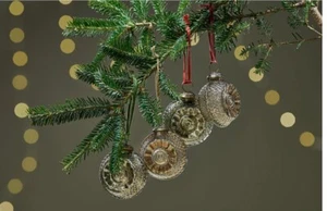 Nkuku Abitha Baubles Antique Gold And Grey - Picture 1 of 1