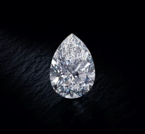 IGI Certify Pear Cut Lab Grown Diamond For Her Gift White Colorless Loose Stone - Picture 1 of 4