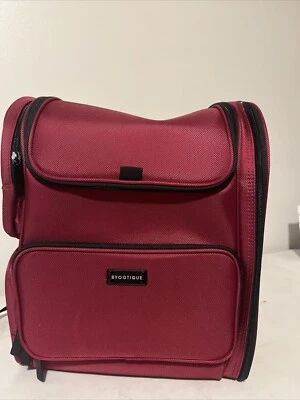 Byootique Bolsa de Maquillaje Mochila con Bolsa de Utilidad Organizador de Cosméticos Almacenamiento Rojo Foto 1 de 4