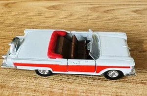 Yatming Vintage 1/43 1959 Red Ford Fairlane 500 8801 White Convertible Friction - Picture 1 of 8