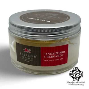 Sandalwood & Bergamot Shaving Cream - by St James of London (Pre-Owned) - Picture 1 of 2