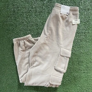 Aeropostale Beige Cinch Cargo High Rise Sweatpants Women’s Medium - Picture 1 of 6