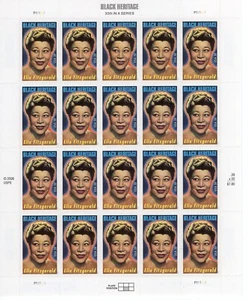 2007 39 cent Ella Fitzgerald full Sheet of 20, Scott #4120, Mint NH - Picture 1 of 1