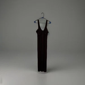 Design History sz Lg Long Maxi Dress black knit sleeveless tank stretchy - Picture 1 of 7