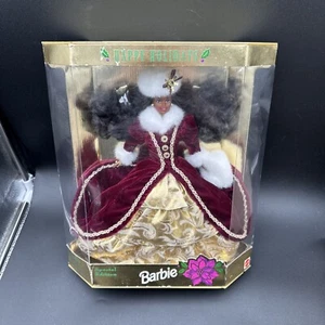 1996 Happy Holidays African American Special Edition Barbie Doll BOX DAMAGE - Picture 1 of 14