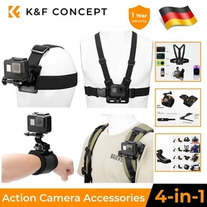 K&F Concept Action Kamera Zubehör Brustgurt Set Für GoPro Hero Sport Cam Zubehör - Bild 1 von 8