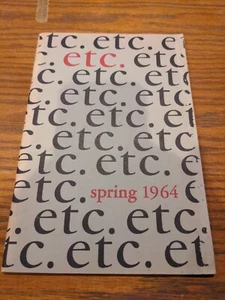 Et Cetera 1964 Marshall University Annual Literary Creative Writing Magazine - Imagen 1 de 8